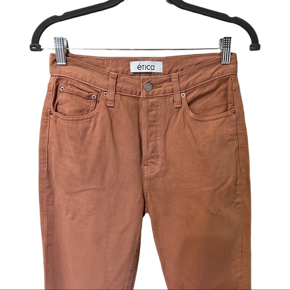 Ética Alex High Rise Skinny Ankle Jeans in Coffee NWOT (25) - Picture 6 of 12